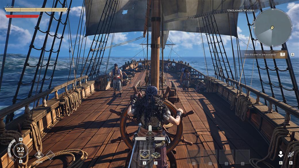 Windrose ship gameplay on a dedicated server